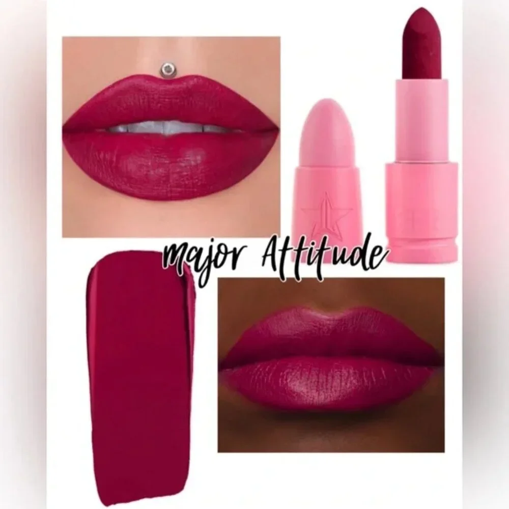 Jeffree Star MAJOR ATTITUDE Velvet Trap LIPSTICK Soft MATTE Vibrant BERRY Glam - Picture 3 of 7